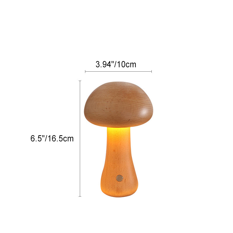 Scandinavian Table Lamp in Solid Wood — Bedside Lighting | Havora