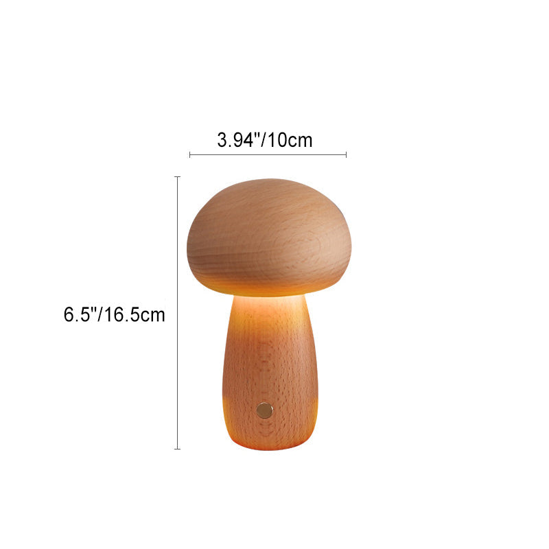 Scandinavian Table Lamp in Solid Wood — Bedside Lighting | Havora