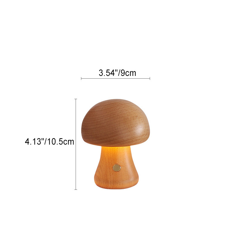 Scandinavian Table Lamp in Solid Wood — Bedside Lighting | Havora