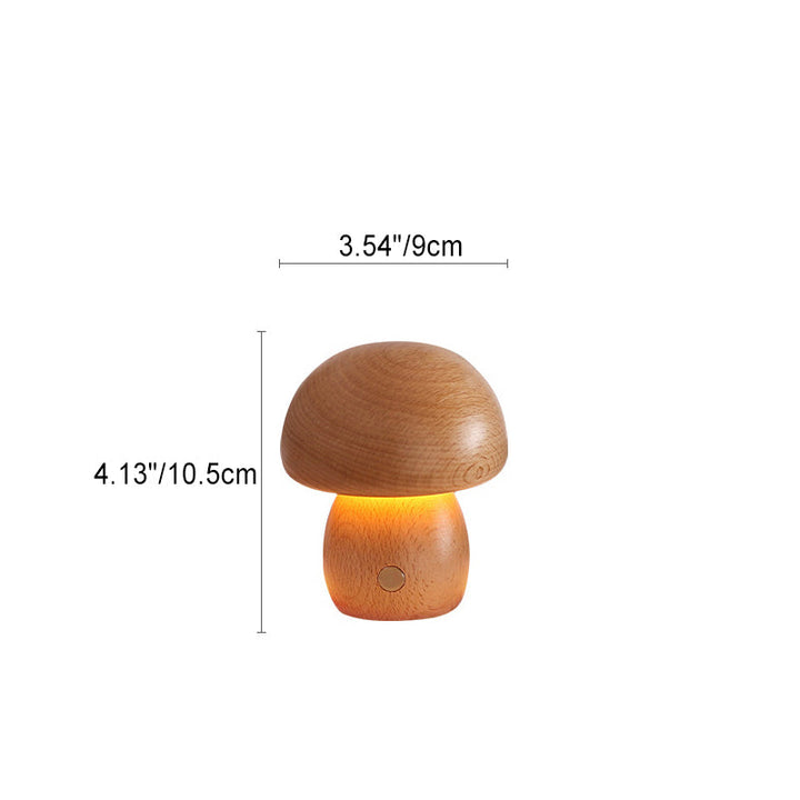 Scandinavian Table Lamp in Solid Wood — Bedside Lighting | Havora