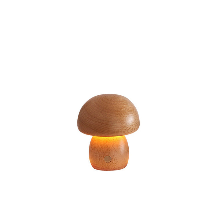 Scandinavian Table Lamp in Solid Wood — Bedside Lighting | Havora