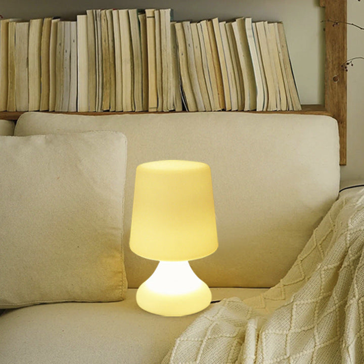 Contemporary Creative Rechargeable PE Wine Cup LED Table Lamp Night Light For Dining Room
