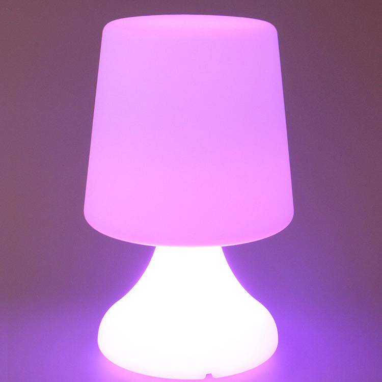 Contemporary Creative Rechargeable PE Wine Cup LED Table Lamp Night Light For Dining Room