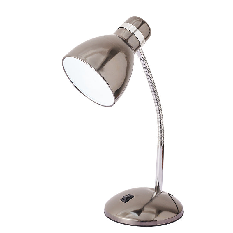 Modern Transitional Iron Conic Round Adjustable 1-Light Desk Lamp For Study