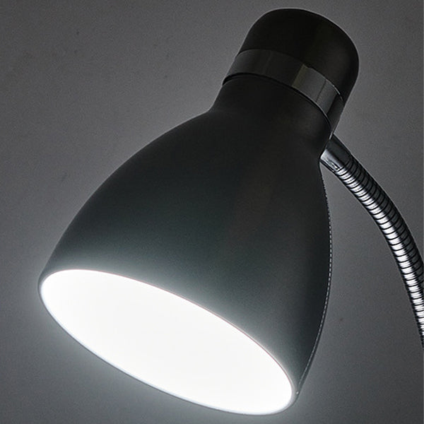 Modern Transitional Iron Conic Round Adjustable 1-Light Desk Lamp For Study