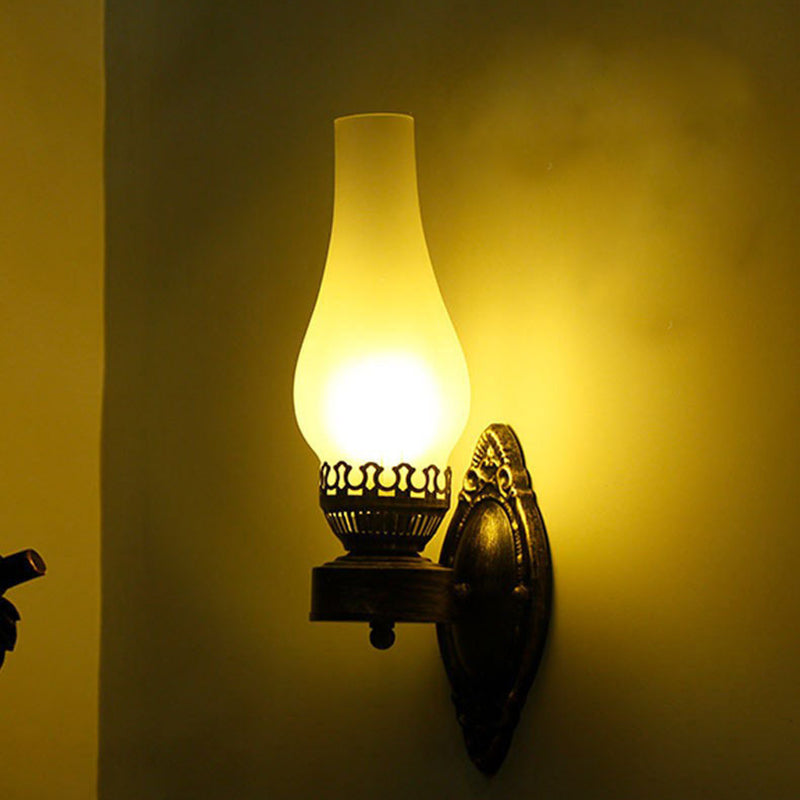 Retro Kerosene 1-Light Wall Sconce Lamps