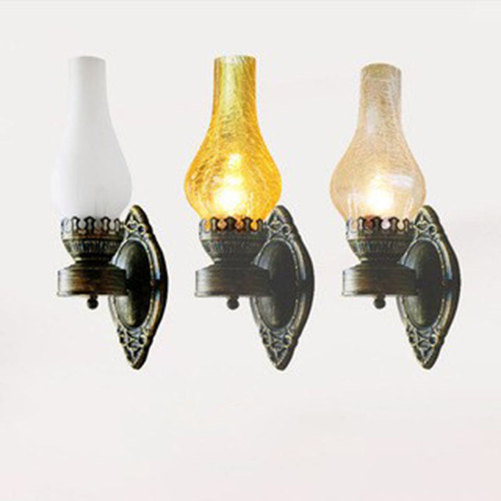 Retro Kerosene 1-Light Wall Sconce Lamps