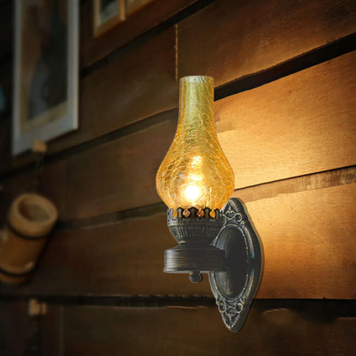 Retro Kerosene 1-Light Wall Sconce Lamps
