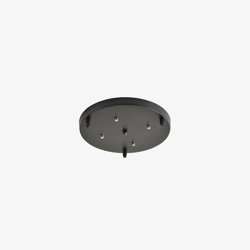 Modern Shaped Glass 1-Light Cloud Suspension Pendant Light