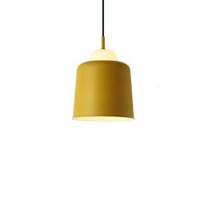 Nordic Creative Macaron Aluminum 1-Light Dome Pendant Light