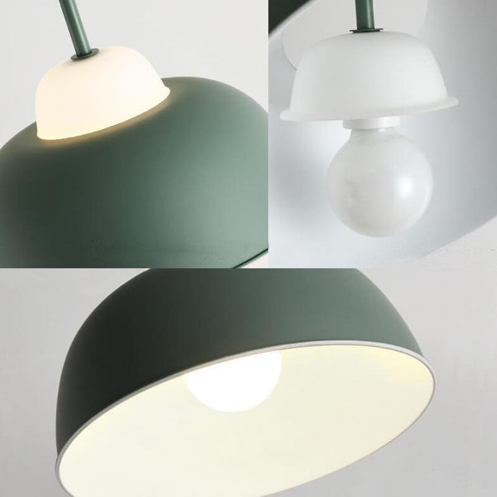 Nordic Creative Macaron Aluminum 1-Light Dome Pendant Light