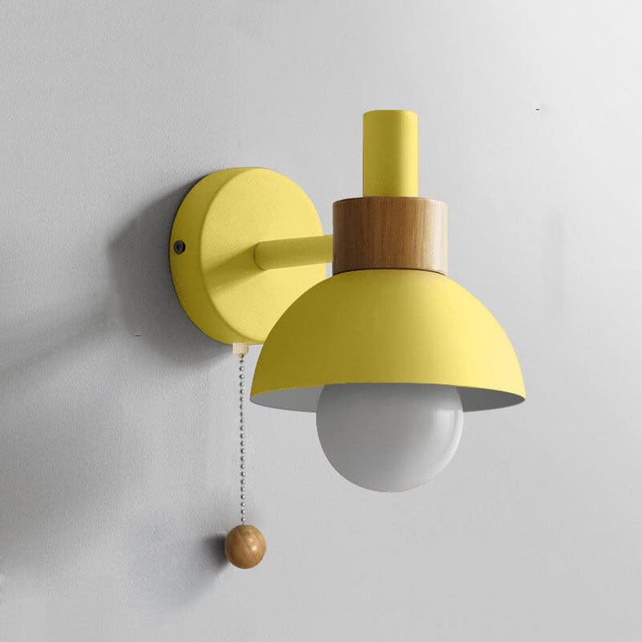 Nordic Macaron Globe 1-Light Wall Sconce Lamp