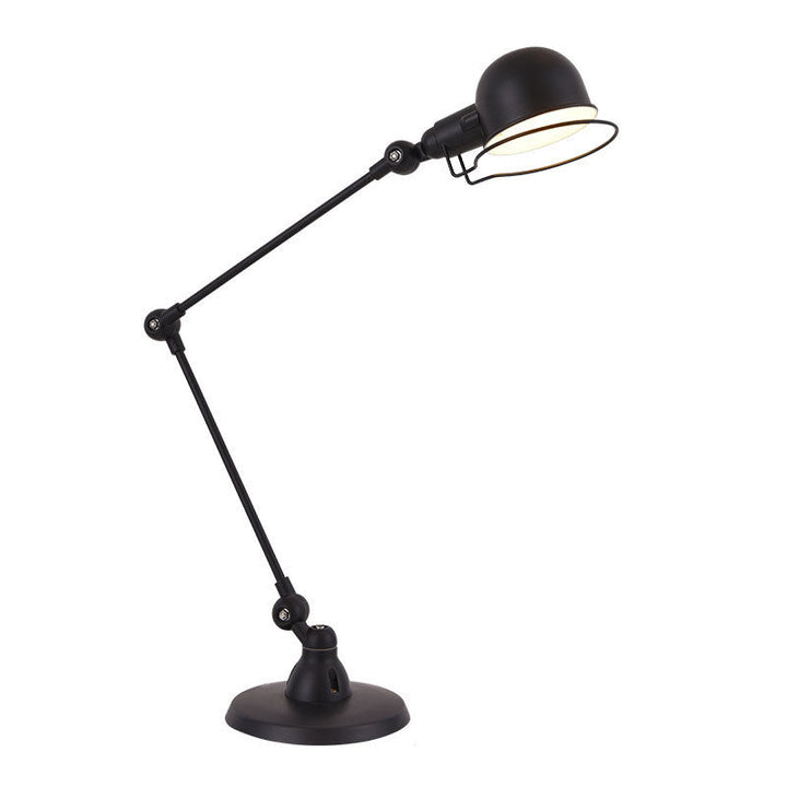 Vintage Industrial Iron Mechanical Long Arm 1-Light Table Lamp