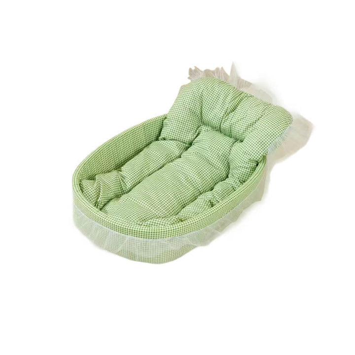 Modern Minimalist Polyester Sponge Oval Cat Bed For Living Room &amp; Bedroom