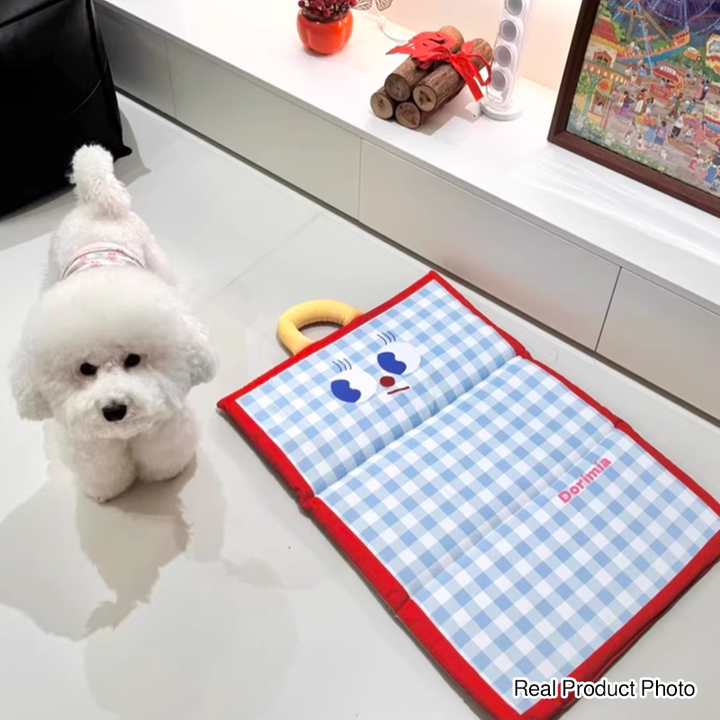 Contemporary Creative Waterproof Tech Fabric PP Cotton Rectangular Cartoon Foldable Dog Bed For Living Room &amp; Bedroom
