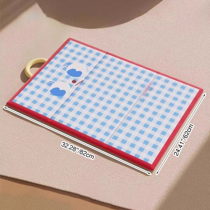 Contemporary Creative Waterproof Tech Fabric PP Cotton Rectangular Cartoon Foldable Dog Bed For Living Room &amp; Bedroom