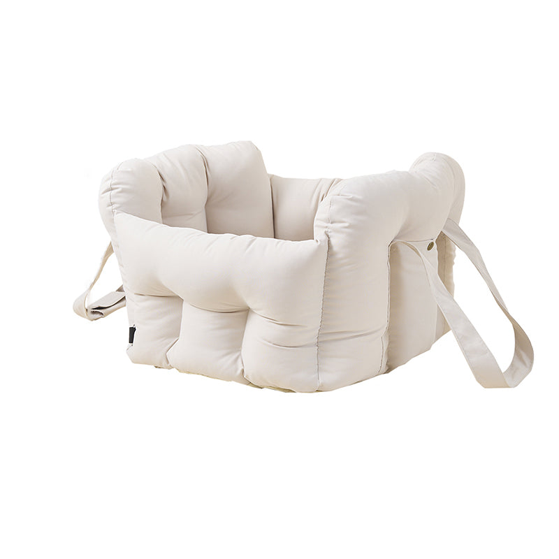 Modern Minimalist Cool Silk Cotton PP Cotton Rectangular Portable Car Dog Bed For Outdoor &amp; Home