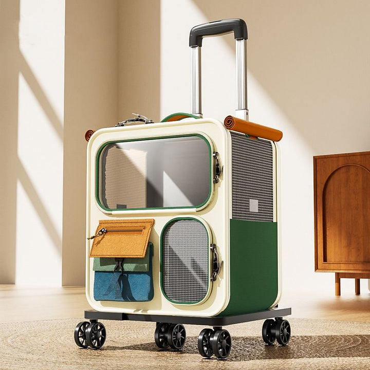 Modern Minimalist Canvas PP Rectangular Movable Removable Cat Travel Carrier Cat Bed For Outdoor