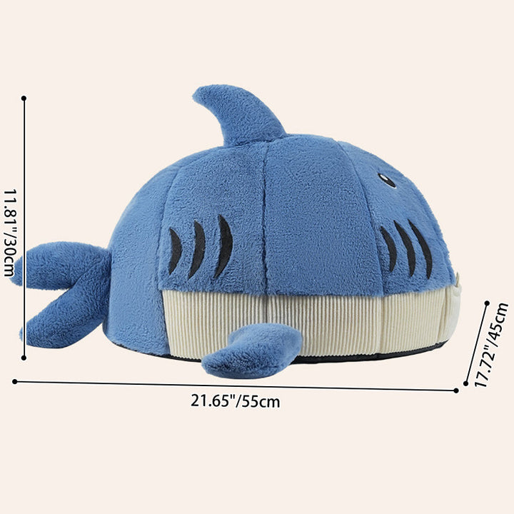 Contemporary Creative Little Shark Rabbit Fur PP Cotton Cat Bed Dog Bed For Bedroom