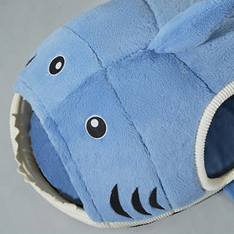 Contemporary Creative Little Shark Rabbit Fur PP Cotton Cat Bed Dog Bed For Bedroom