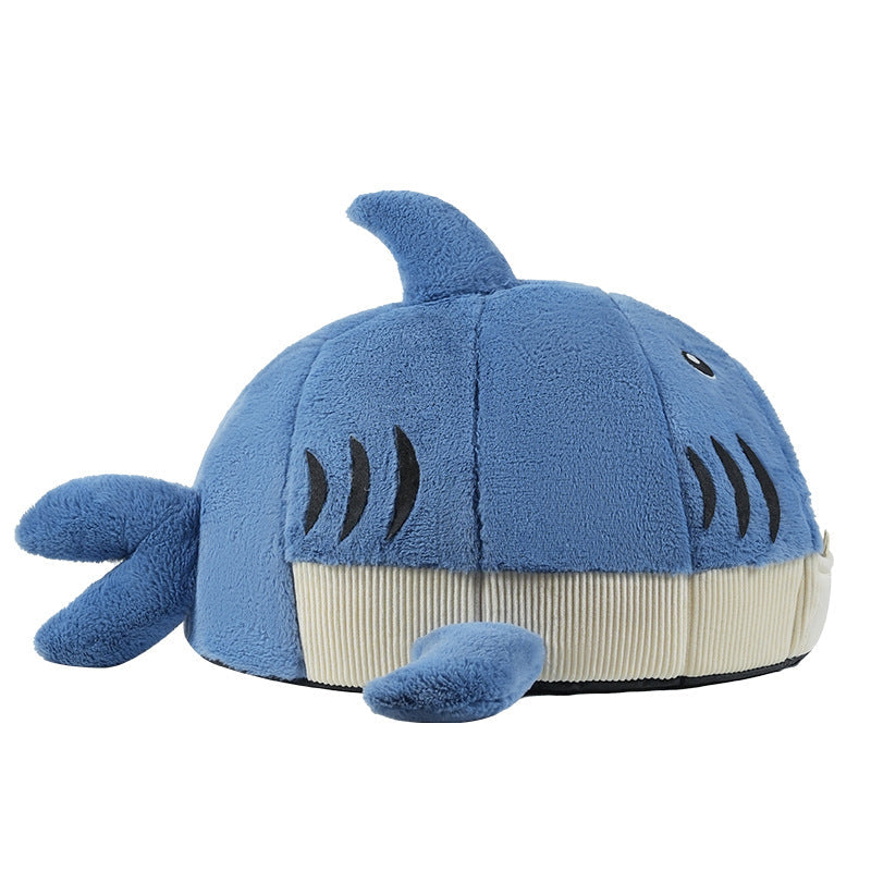 Contemporary Creative Little Shark Rabbit Fur PP Cotton Cat Bed Dog Bed For Bedroom