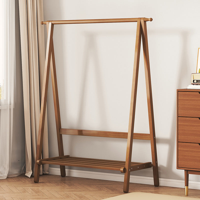 Contemporary Scandinavian Rectangular Triangle Nan Bamboo Hall Tree 1/2 Tier For Bedroom &amp; Entryways