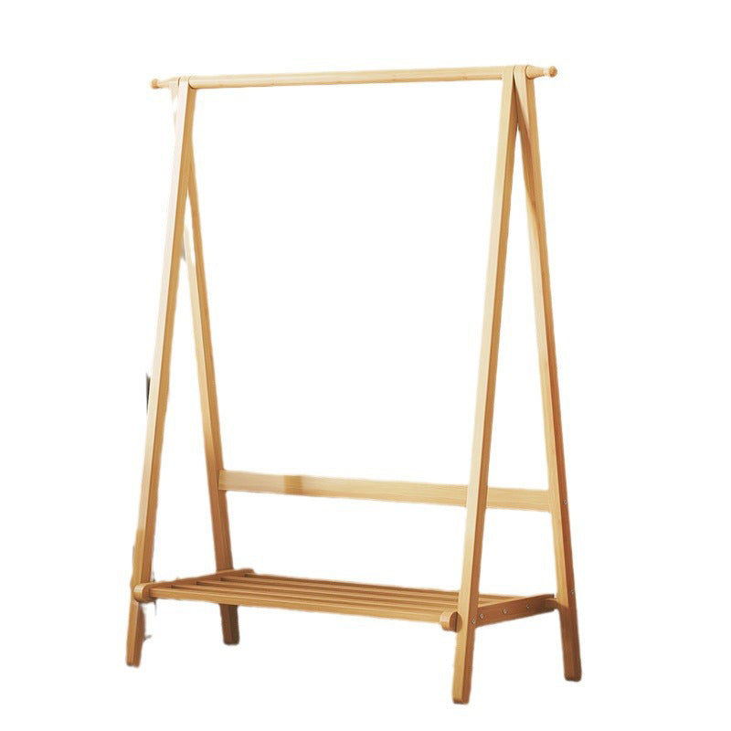 Contemporary Scandinavian Rectangular Triangle Nan Bamboo Hall Tree 1/2 Tier For Bedroom &amp; Entryways