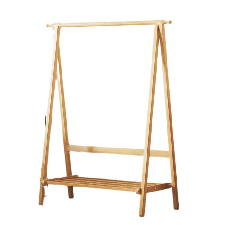 Contemporary Scandinavian Rectangular Triangle Nan Bamboo Hall Tree 1/2 Tier For Bedroom &amp; Entryways