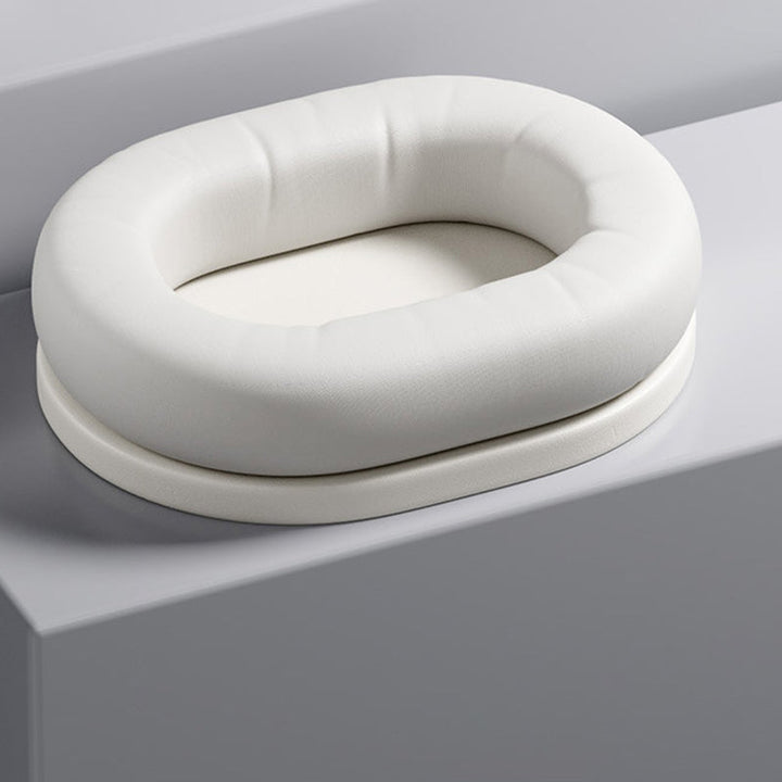 Modern Minimalist Oval Corduroy PP Cotton Thickened Dog Bed &amp; Cat Bed For Bedroom