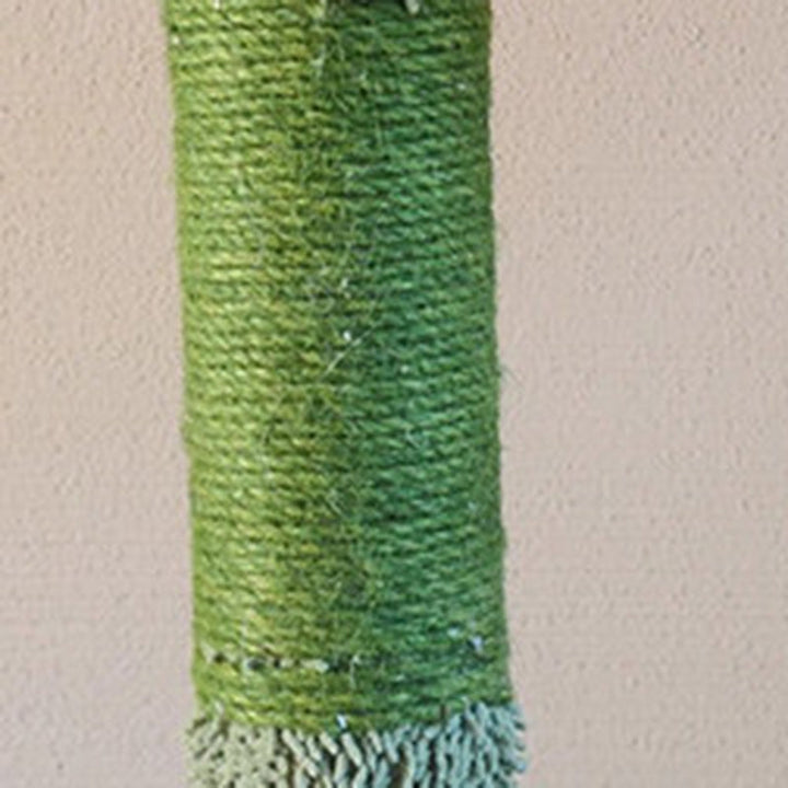 Contemporary Creative Rectangular Particleboard Velvet Fabric Sisal Paper Tube Cactus Cat Tree For Living Room