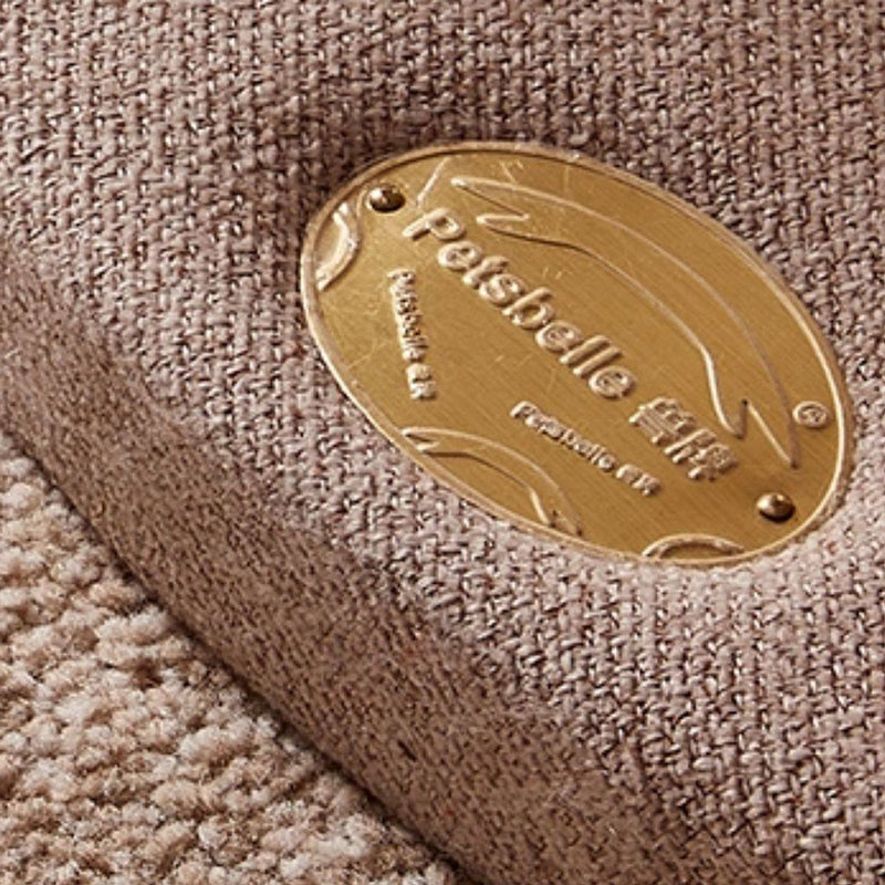 Contemporary Scandinavian Round Particleboard Velvet Fabric Sisal Paper Tube Cat Tree 3-Tier For Living Room