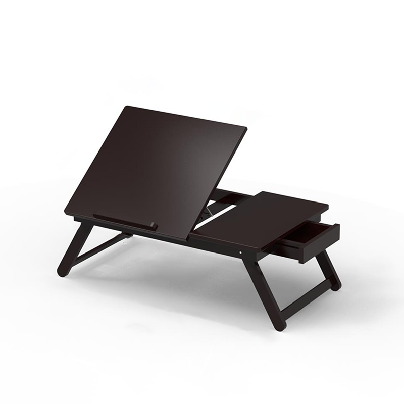 Adjustable Foldable Bamboo Bed Desks - Simplicity Ergonomic Laptop Table For Bedroom &amp; Study
