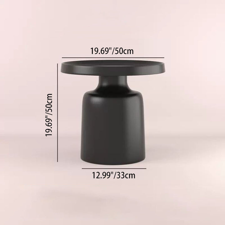 Modern Minimalist Round Iron Coffee Table For Living Room