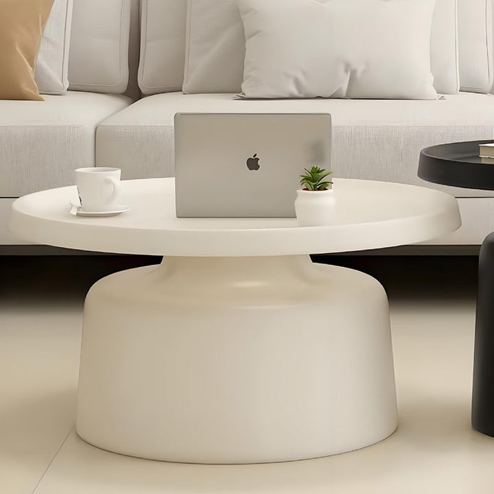 Modern Minimalist Round Iron Coffee Table For Living Room