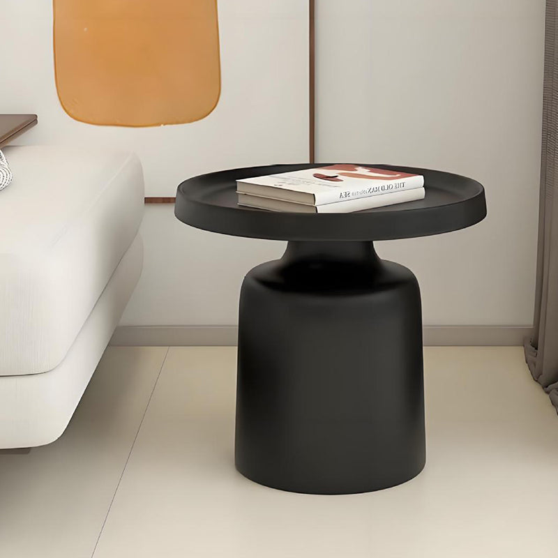 Modern Minimalist Round Iron Coffee Table For Living Room