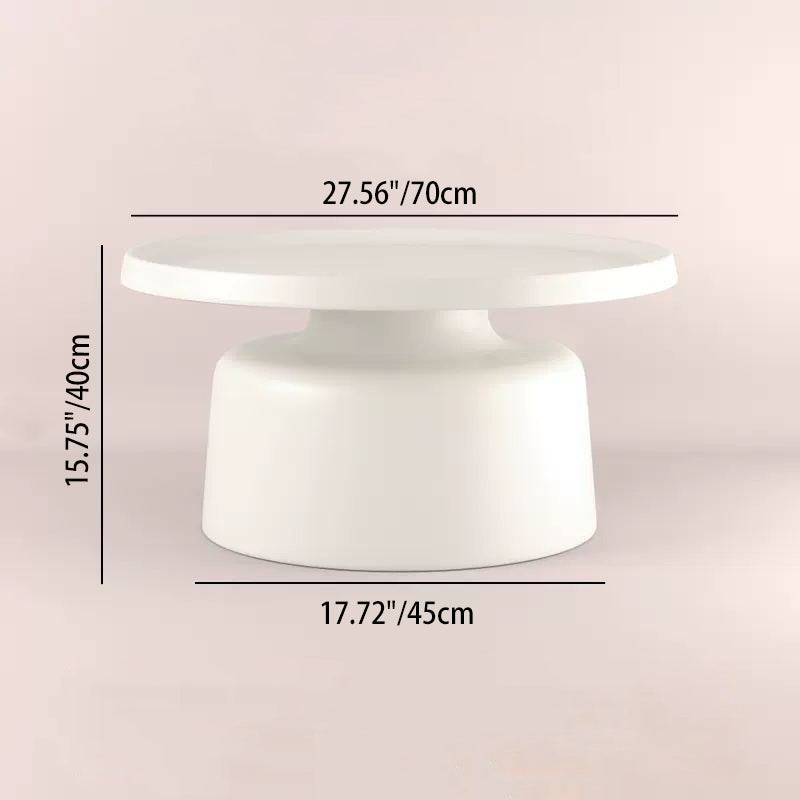 Modern Minimalist Round Iron Coffee Table For Living Room