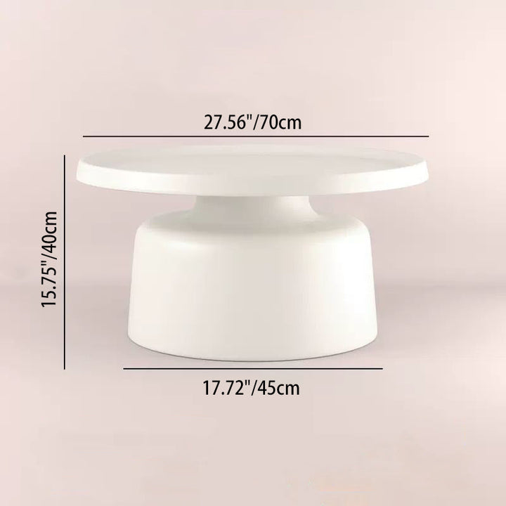 Modern Minimalist Round Iron Coffee Table For Living Room