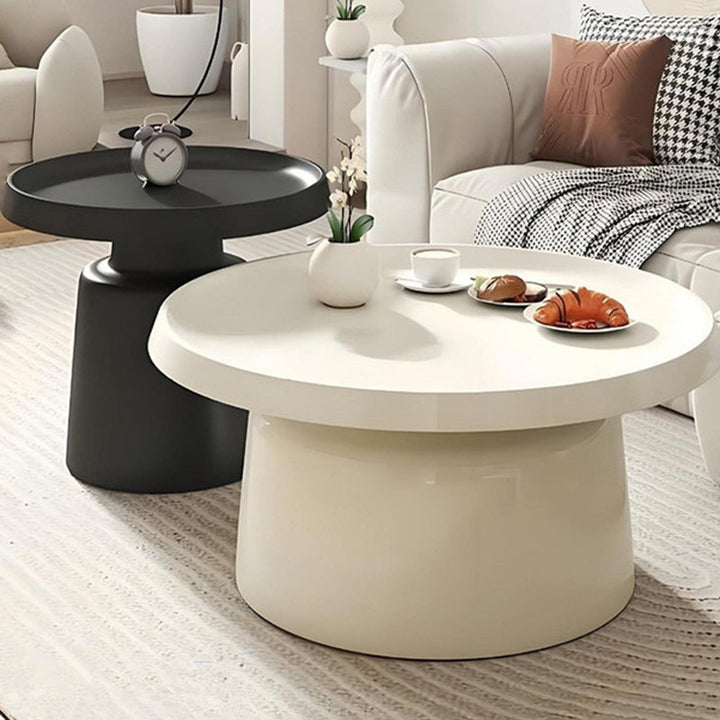 Modern Minimalist Round Iron Coffee Table For Living Room
