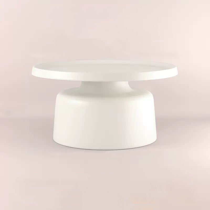 Modern Minimalist Round Iron Coffee Table For Living Room