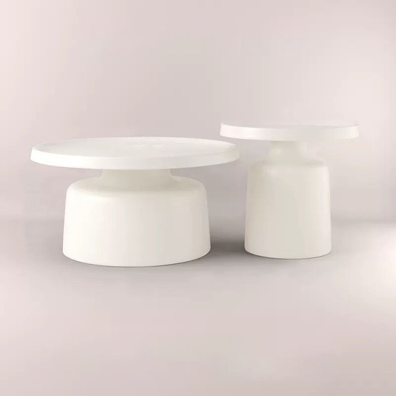 Modern Minimalist Round Iron Coffee Table For Living Room