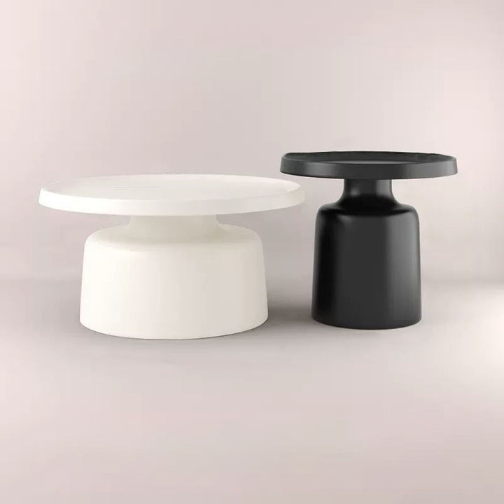 Modern Minimalist Round Iron Coffee Table For Living Room