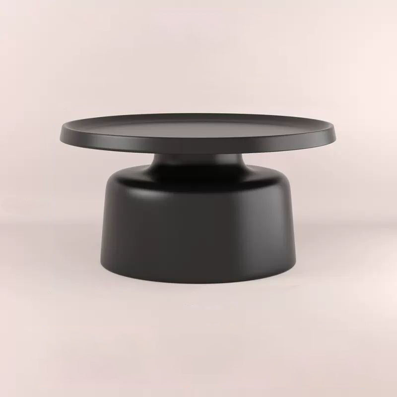 Modern Minimalist Round Iron Coffee Table For Living Room