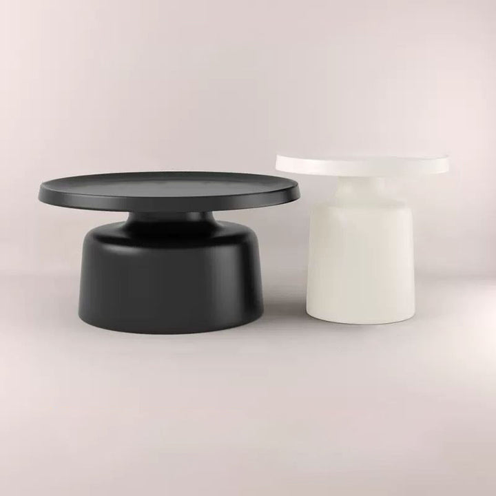 Modern Minimalist Round Iron Coffee Table For Living Room