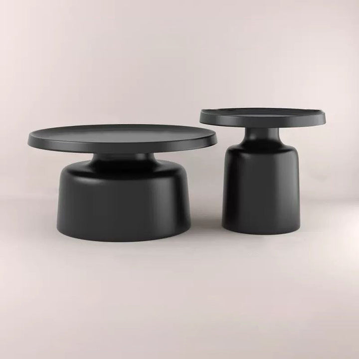 Modern Minimalist Round Iron Coffee Table For Living Room