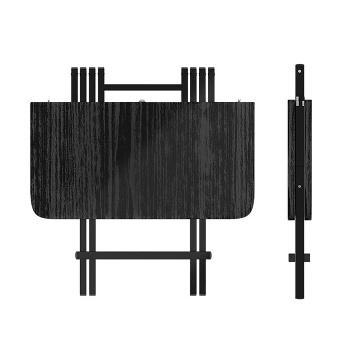 Modern Minimalist Square Rectangular MDF Steel Foldable Dining Table For 1/2/4/6/8 Seats