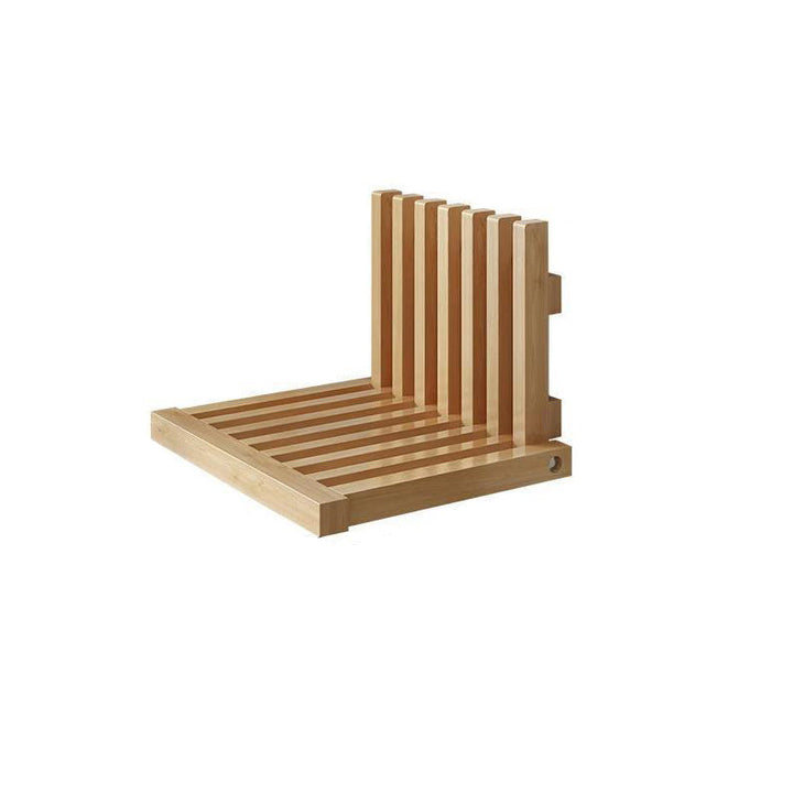 Modern Minimalist Ultra Thin Rubberwood Hidden Wall-Mounted Foldable End Table For Bedroom