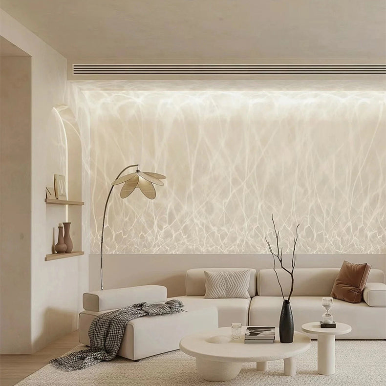 Modern LED Wall Wash Light Flowing Water Ripple – 3D Aurora Visual for Bedroom or Lounge