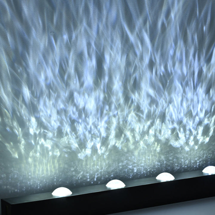 Modern LED Wall Wash Light Flowing Water Ripple – 3D Aurora Visual for Bedroom or Lounge