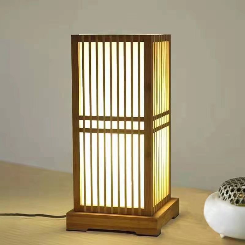 Traditional Japanese Bamboo Table Lamp for Bedroom | Havora Designer Lighting