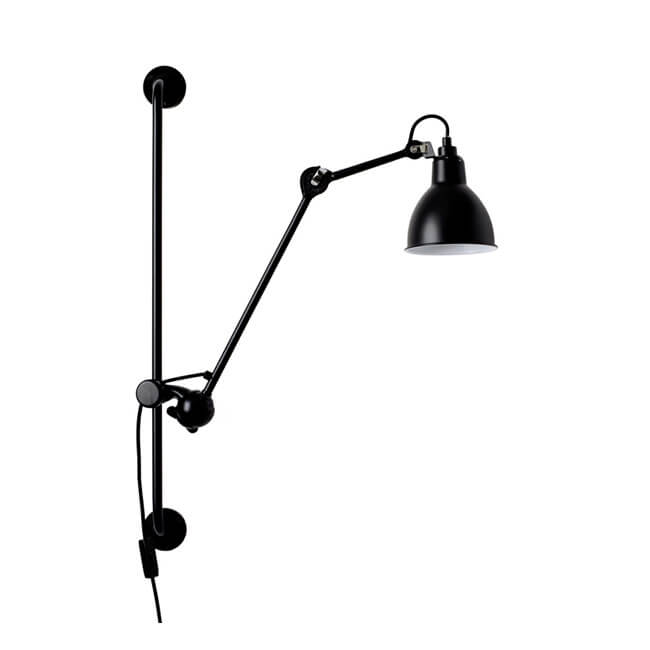 Industrial Vintage Iron Long Pole Swing Arm 1-Light Wall Sconce Lamp